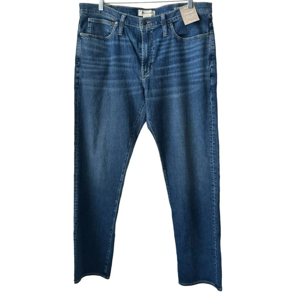 New Straight Everyday Flex Jeans Madewell Size: 38 x 34 - Picture 6 of 11